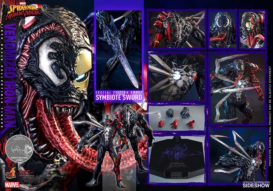 Spider-Man Maximum Venom Venomized Iron Man Sixth Scale Figure