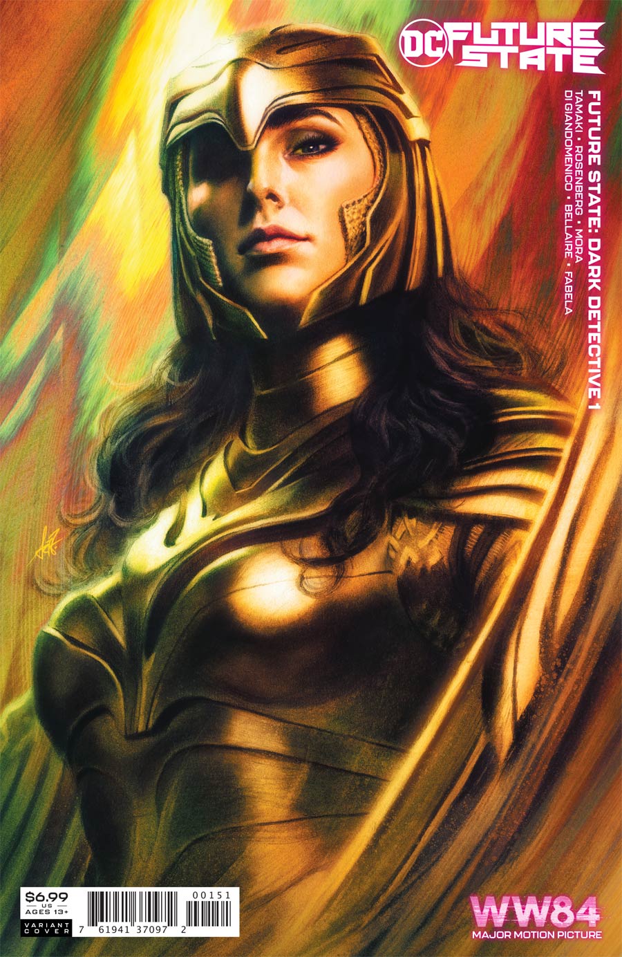 Future State Dark Detective #1 Cover C Variant Stanley Artgerm Lau Wonder Woman 1984 Card Stock Cover