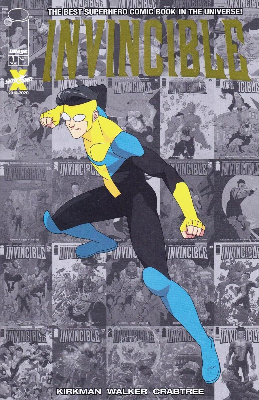 Invincible #1 Cover D LCSD 2020 Gold Foil Logo Cover