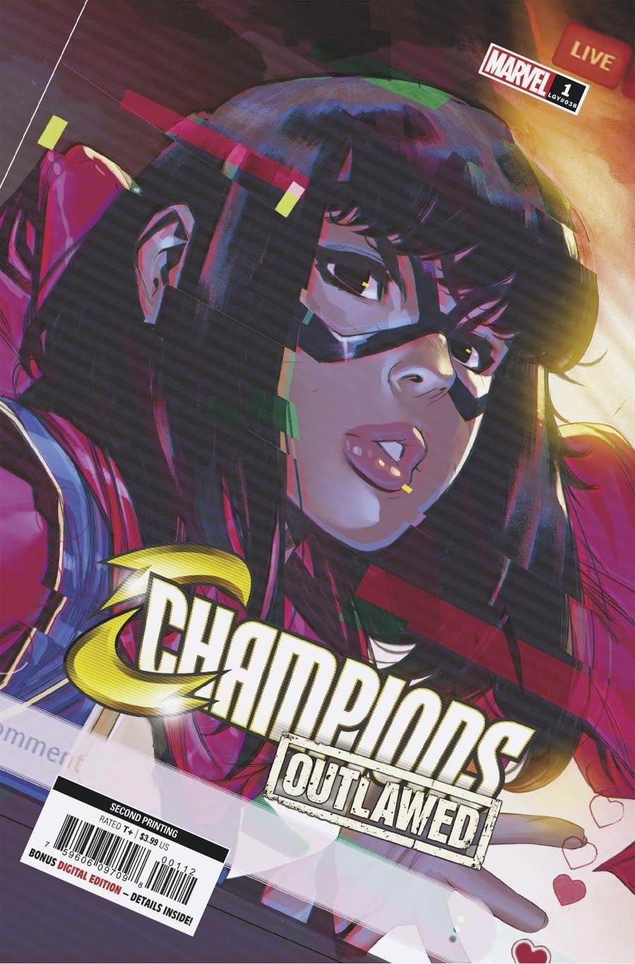 Champions (Marvel) Vol 4 #1 Cover G 2nd Ptg Variant Cover (Outlawed Tie-In)