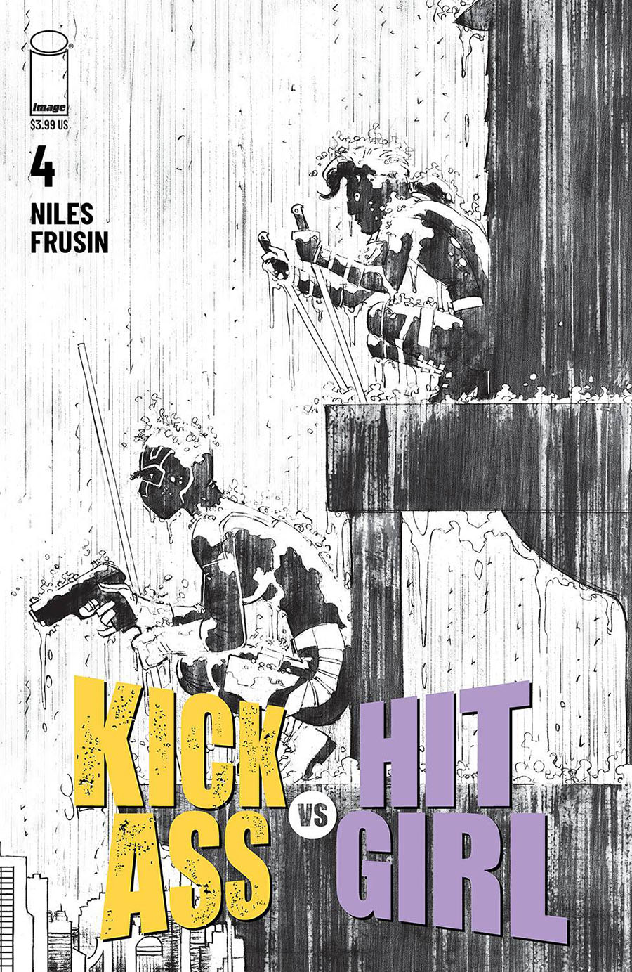 Kick-Ass vs Hit-Girl #4 Cover B Variant John Romita Jr Sketch Cover