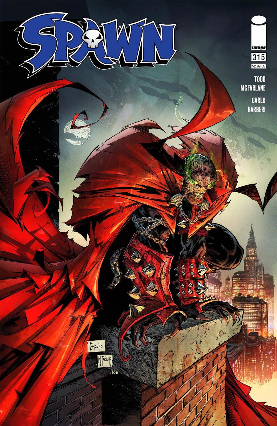 Spawn #315 Cover B Variant Greg Capullo & Todd McFarlane Cover