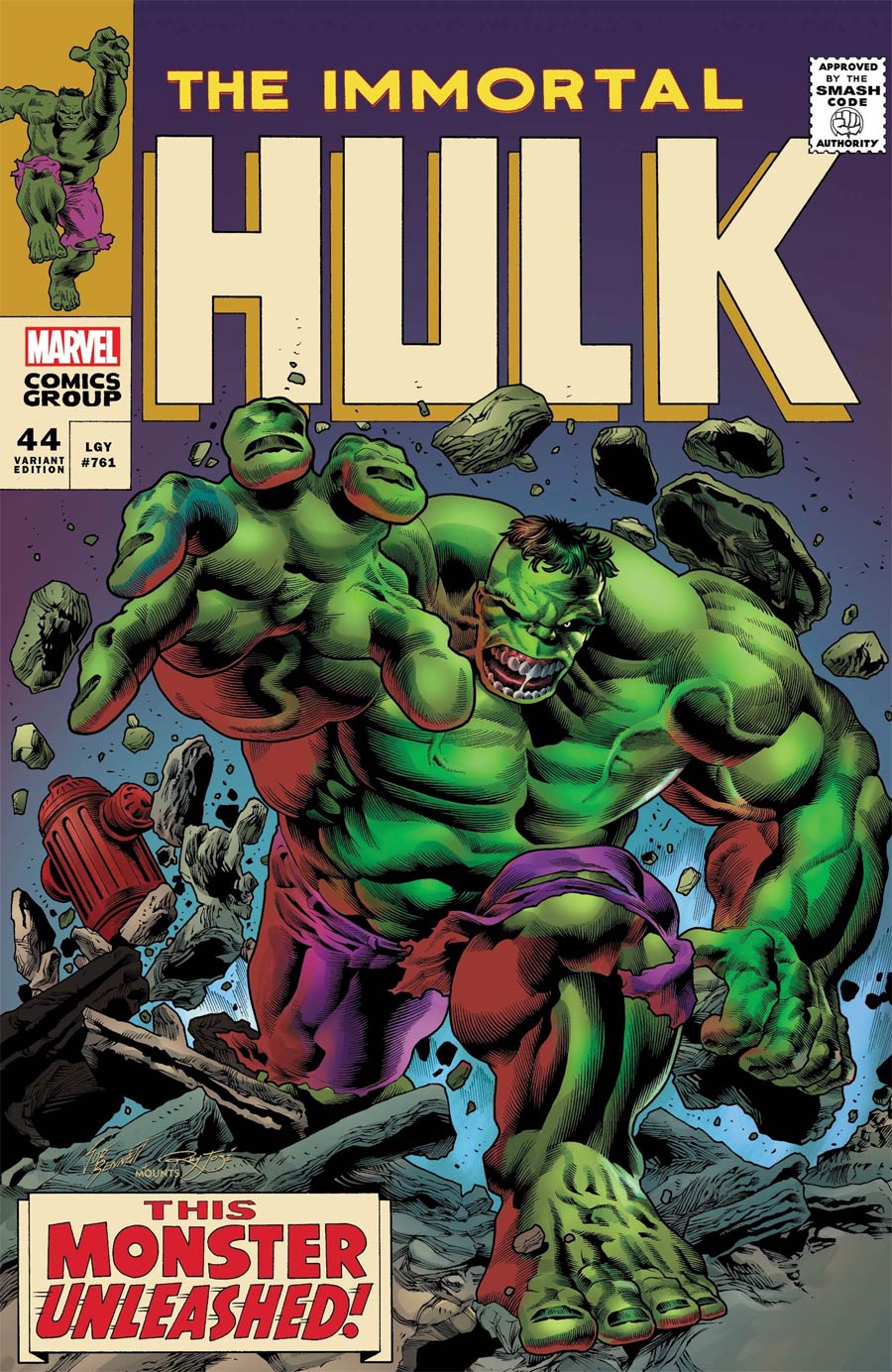 Immortal Hulk #44 Cover B Variant Joe Bennett Homage Cover
