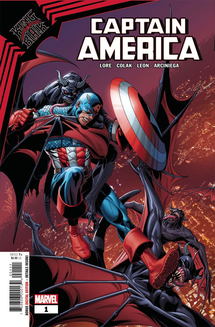 King In Black Captain America One Shot Cover A Regular Salvador Larroca Cover