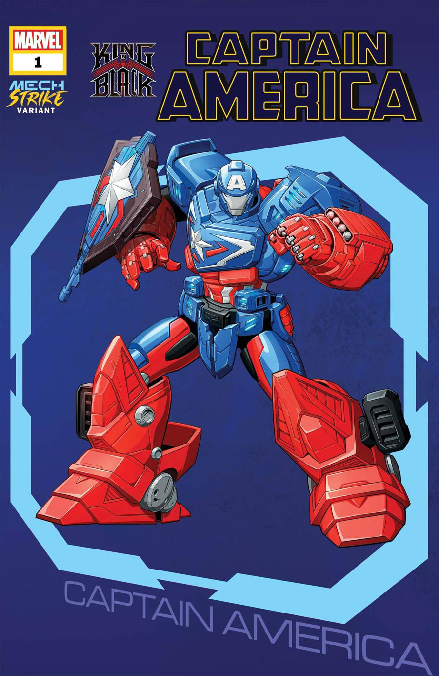 King In Black Captain America One Shot Cover C Variant Patrick Brown Avengers Mech Strike Cover