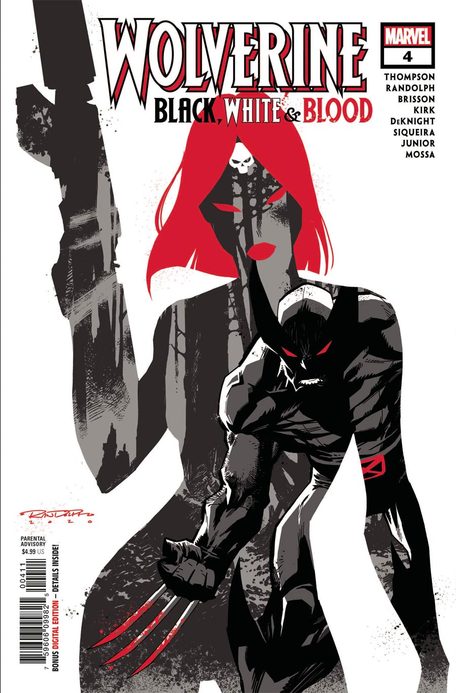 Wolverine Black White & Blood #4 Cover A Regular Khary Randolph Cover