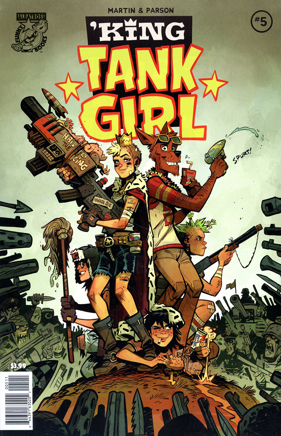 King Tank Girl #5 Cover A Regular Brett Parson Cover