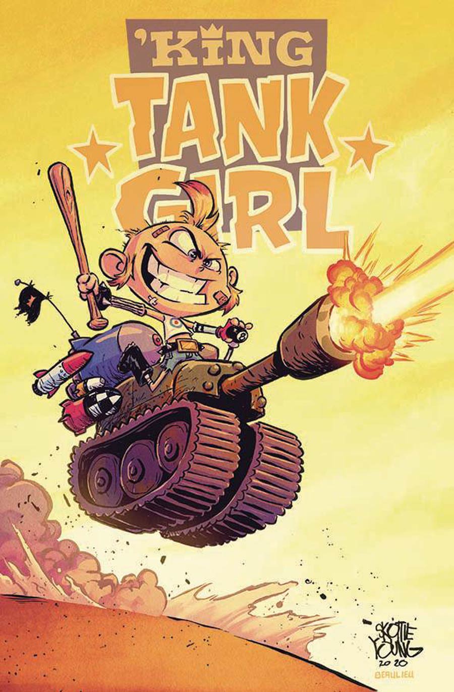 King Tank Girl #5 Cover B Variant Skottie Young Cardstock Cover