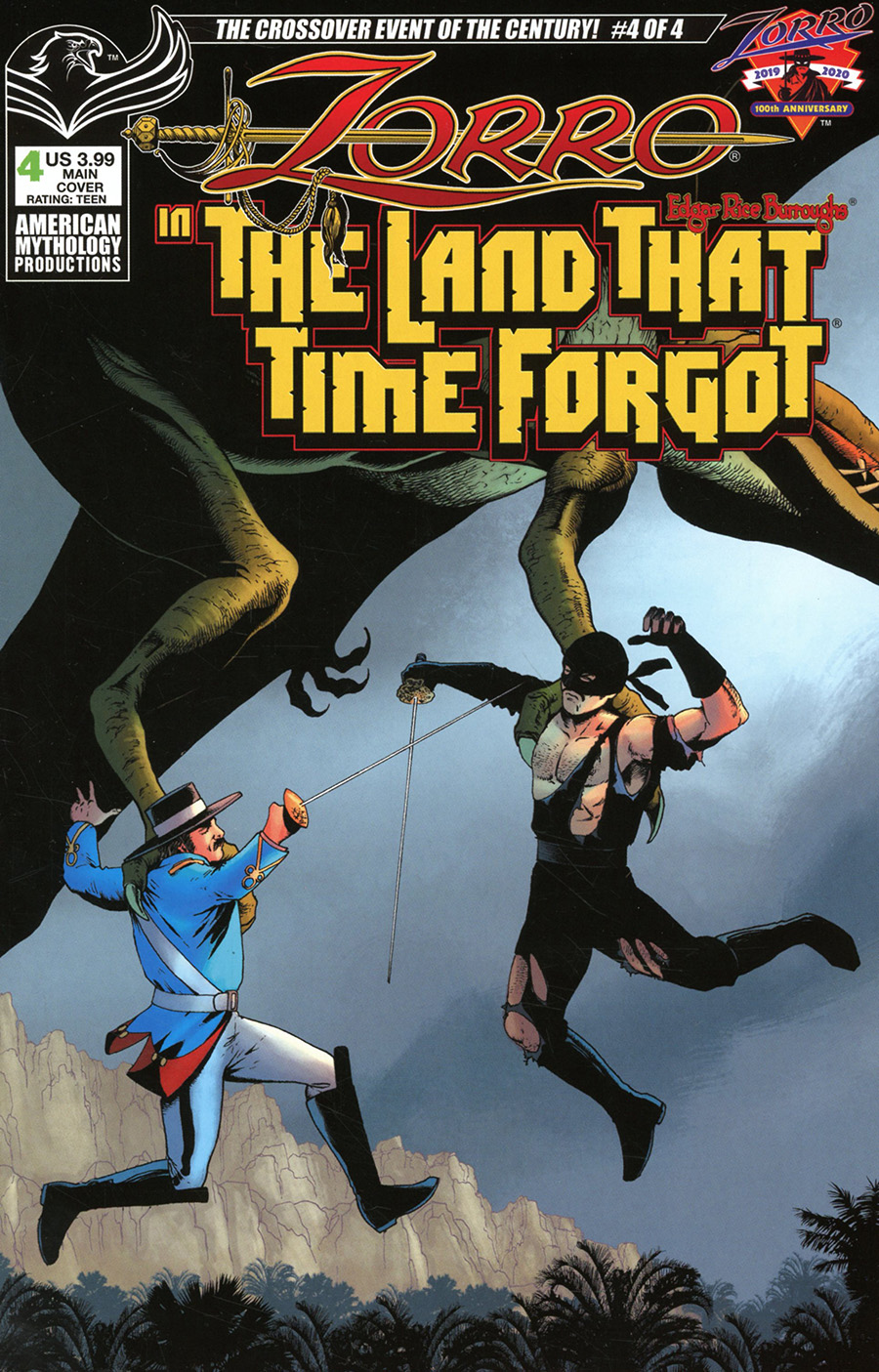 Zorro In The Land That Time Forgot #4 Cover A Regular Mike Wolfer Cover