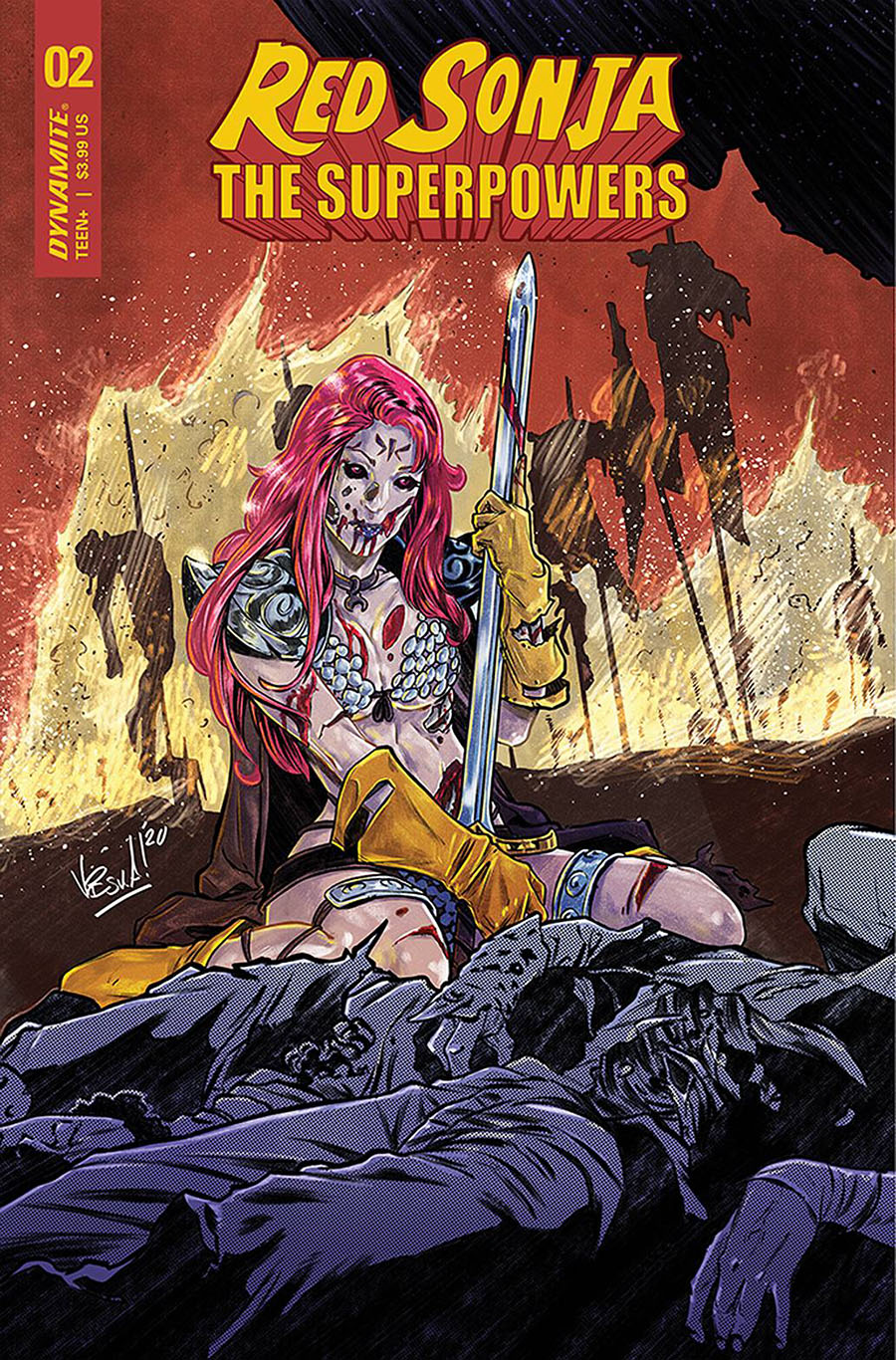 Red Sonja The Superpowers #2 Cover D Variant Vincenzo Federici Cover