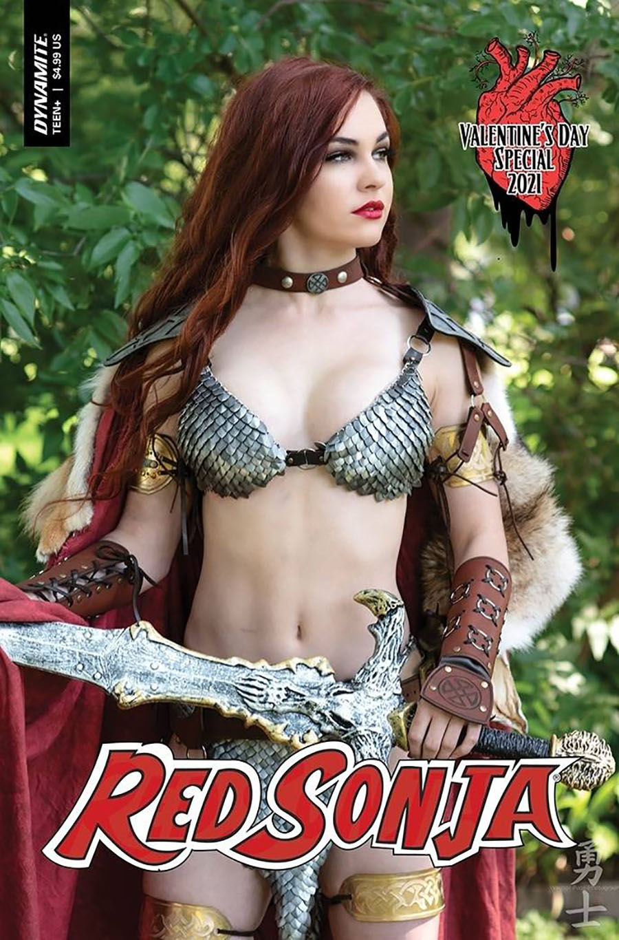 Red Sonja Valentines Special One Shot Cover C Variant Savannah Polson Cosplay Photo Cover