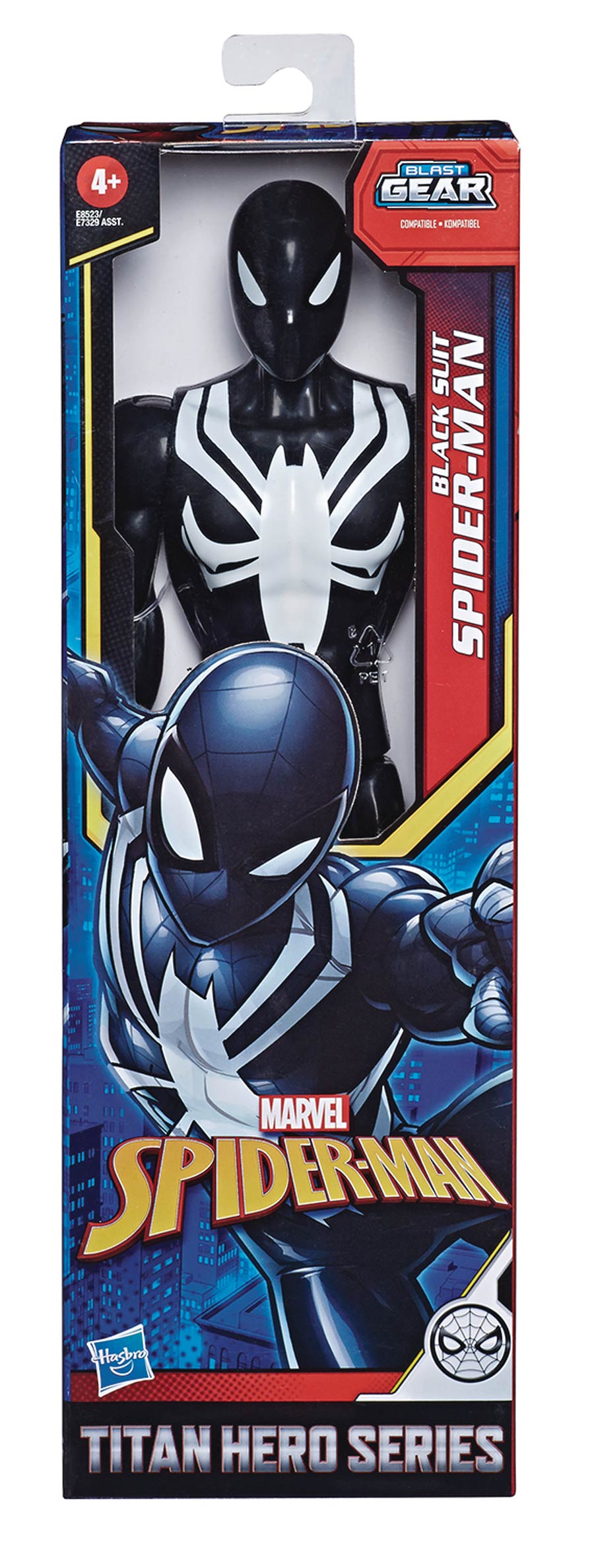 Spider-Man Titan Hero Web Warriors Black Suit Spider-Man 12-Inch Action Figure