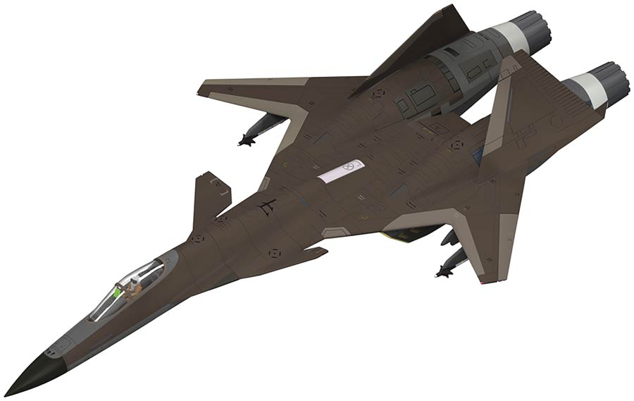 Ace Combat ADFX-01 Plastic Model Kit - For Modelers Version
