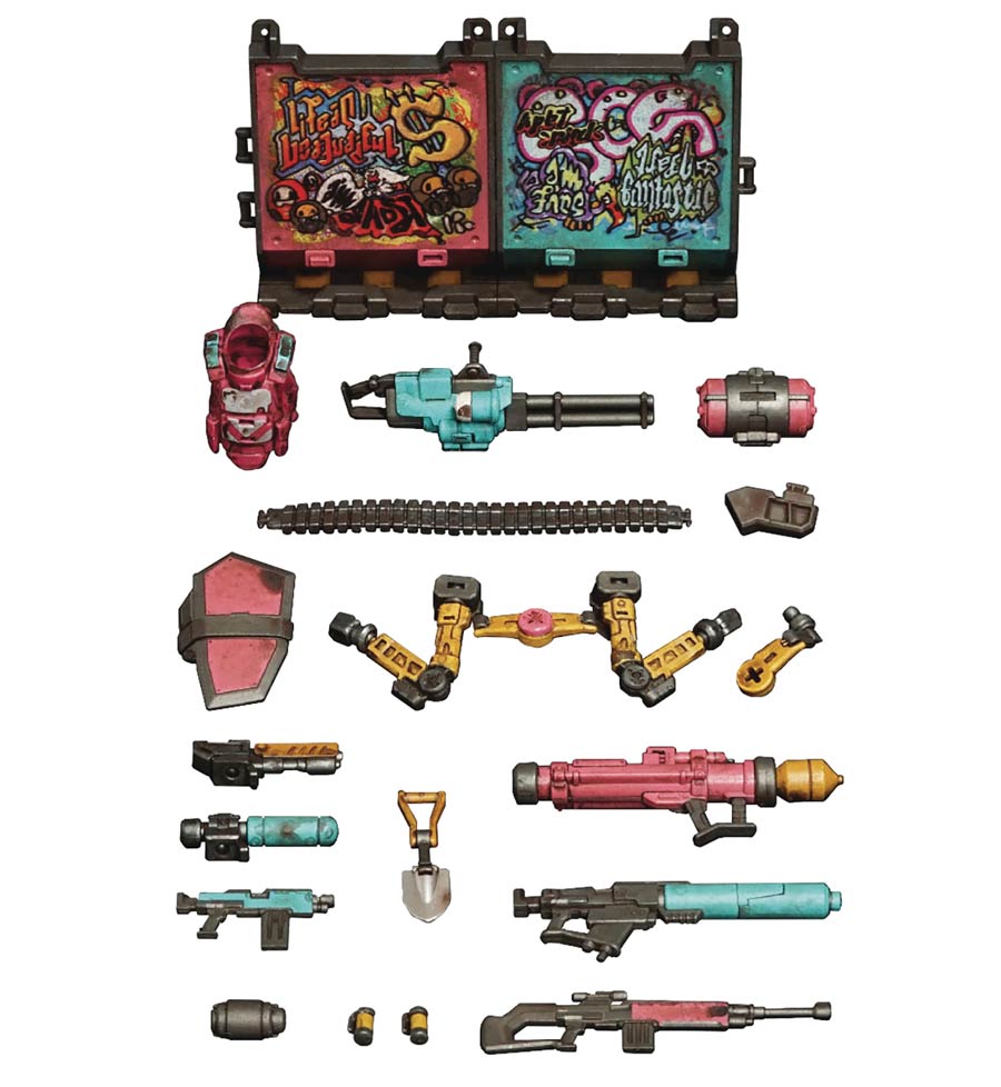 Acid Rain 1/18 Scale Action Figure - FAV-AP04 Viva La Loca Halogen Fire Weapon Accessory Set