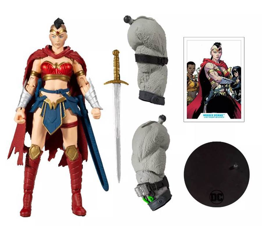 DC Collector Build-A-Figure Wave 3 Last Knight On Earth Wonder Woman 7-Inch Scale Action Figure Case