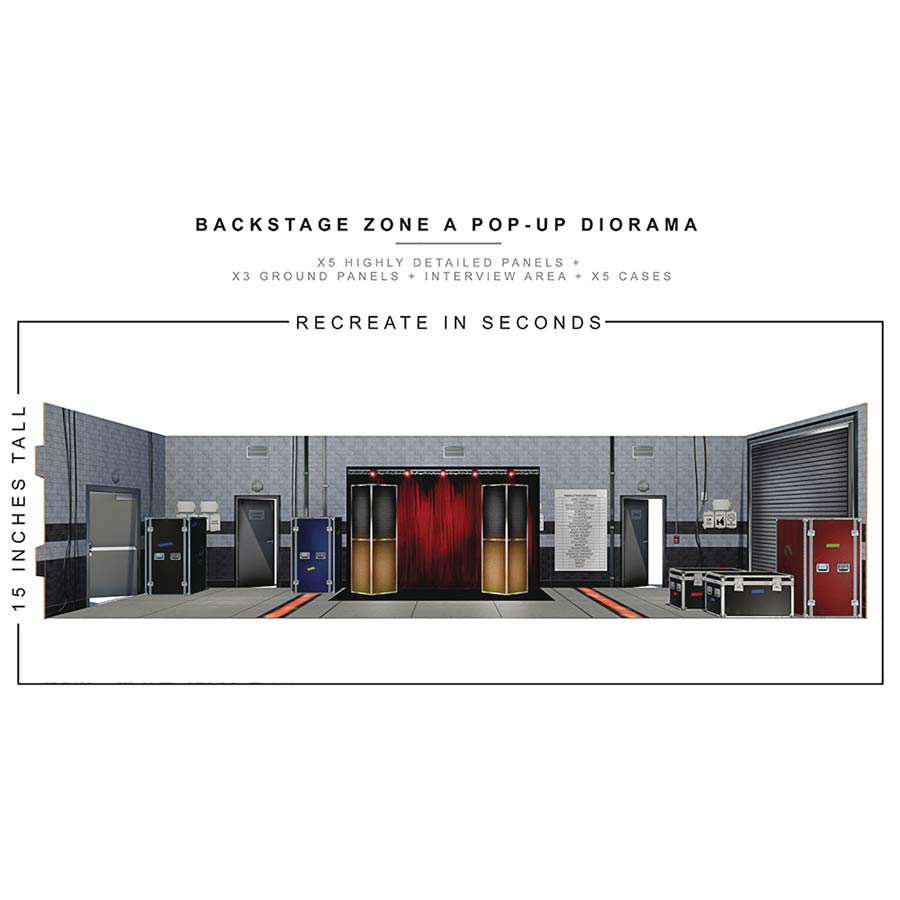 Extreme Sets 1/12 Scale Pop Up Diorama - Backstage Zone Pop Up 1/12 Scale Diorama