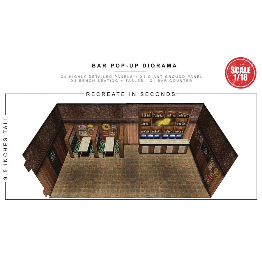 Extreme Sets 1/18 Scale Pop Up Diorama - Bar