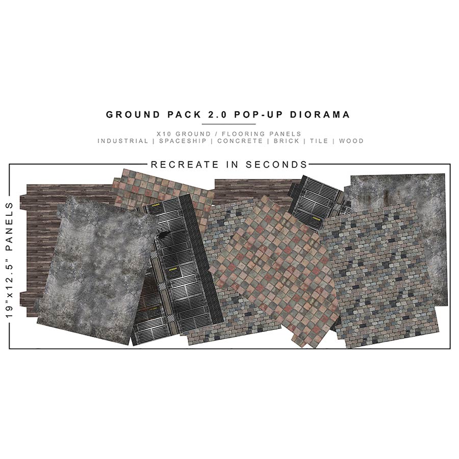 Extreme Sets 1/12 Scale Pop Up Diorama - Ground Pack 2.0