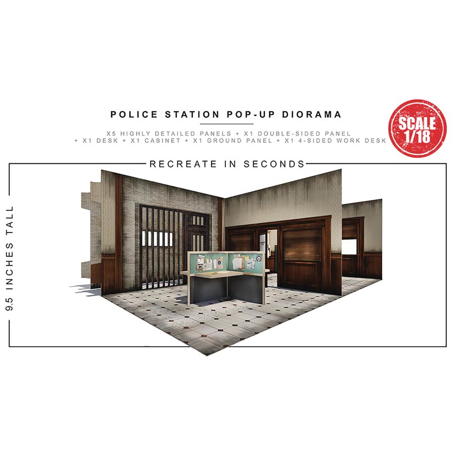 Extreme Sets 1/18 Scale Pop Up Diorama - Police Station