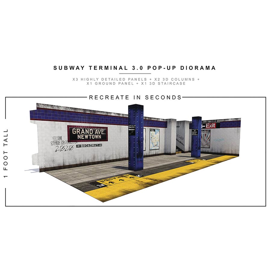 Extreme Sets 1/12 Scale Pop Up Diorama - Subway Terminal 3.0