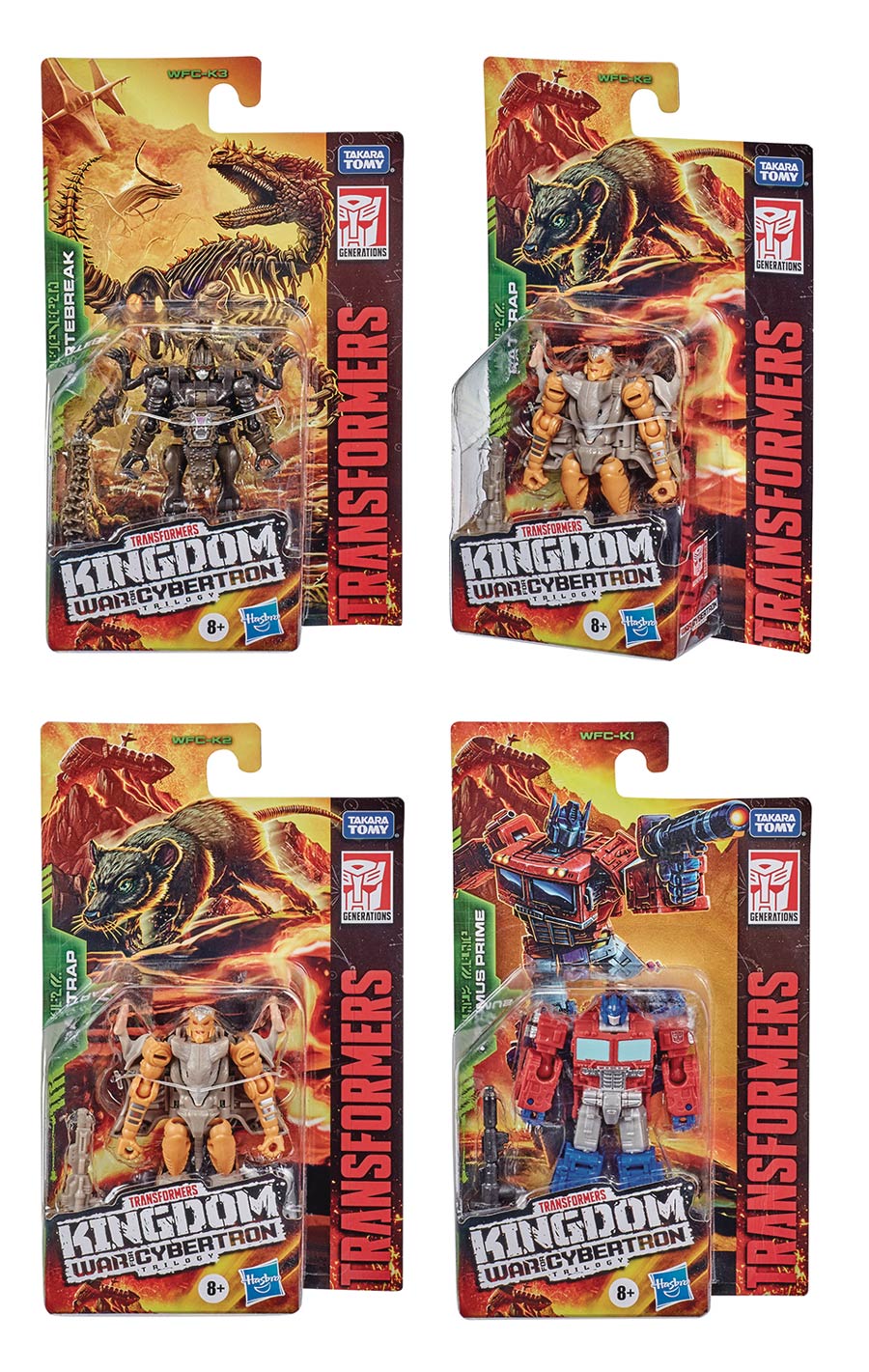 Transformers Generations War For Cybertron Kingdom Core Class Wave 1 Action Figure Assortment Case Of 8 Figures