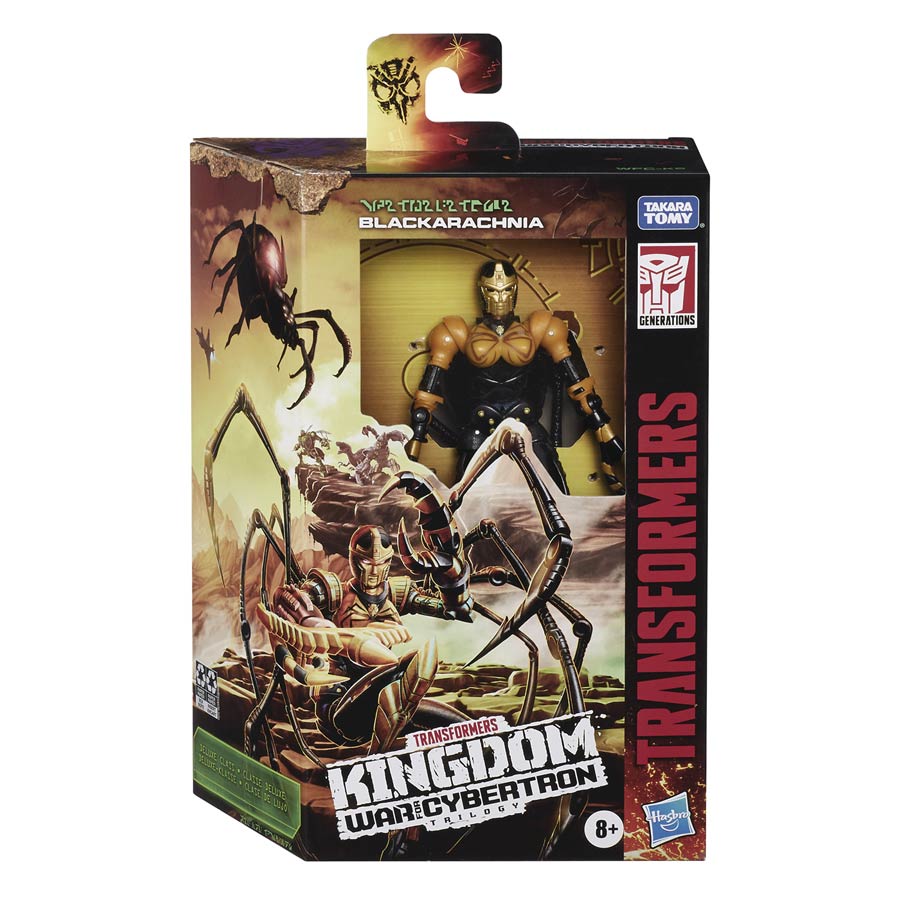 Transformers Generations War For Cybertron Kingdom Deluxe Class Action Figure - WFC-K5 Black Arachnia