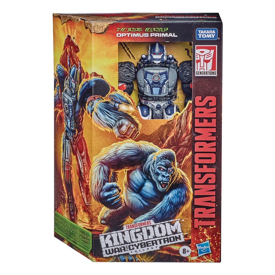 Transformers Generations War For Cybertron Kingdom Voyager Class Action Figure - WFC-K8 Optimus Primal