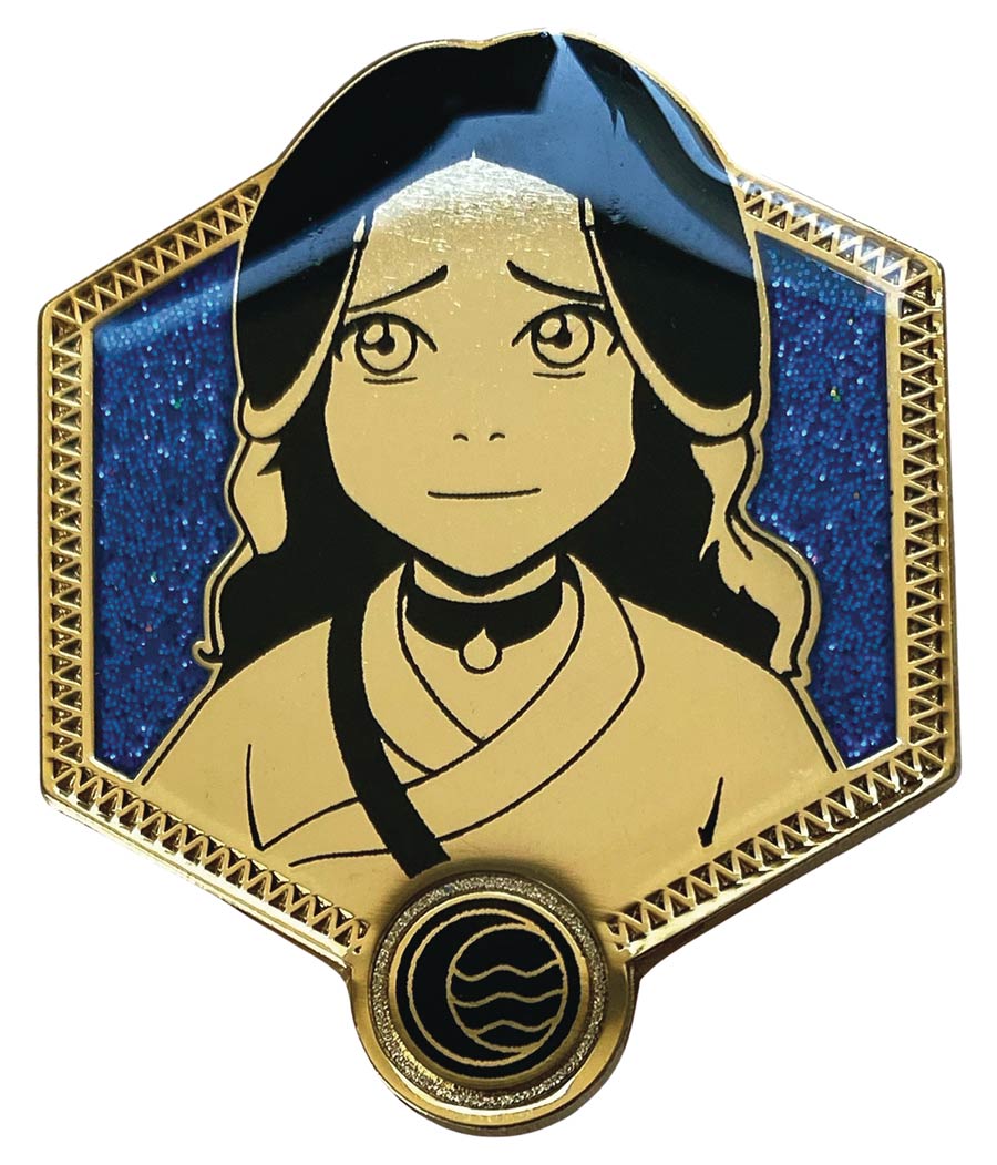 Avatar The Last Airbender Golden Enamel Pin - Katara