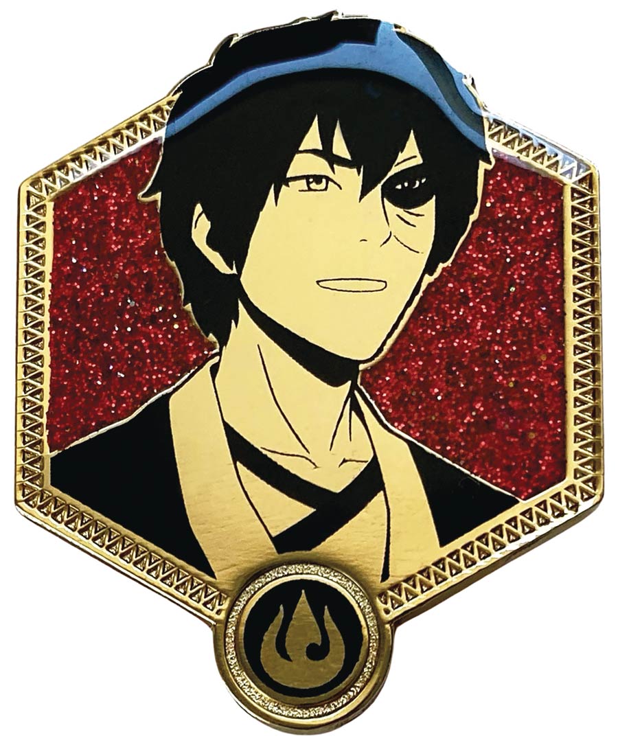 Avatar The Last Airbender Golden Enamel Pin - Zuko