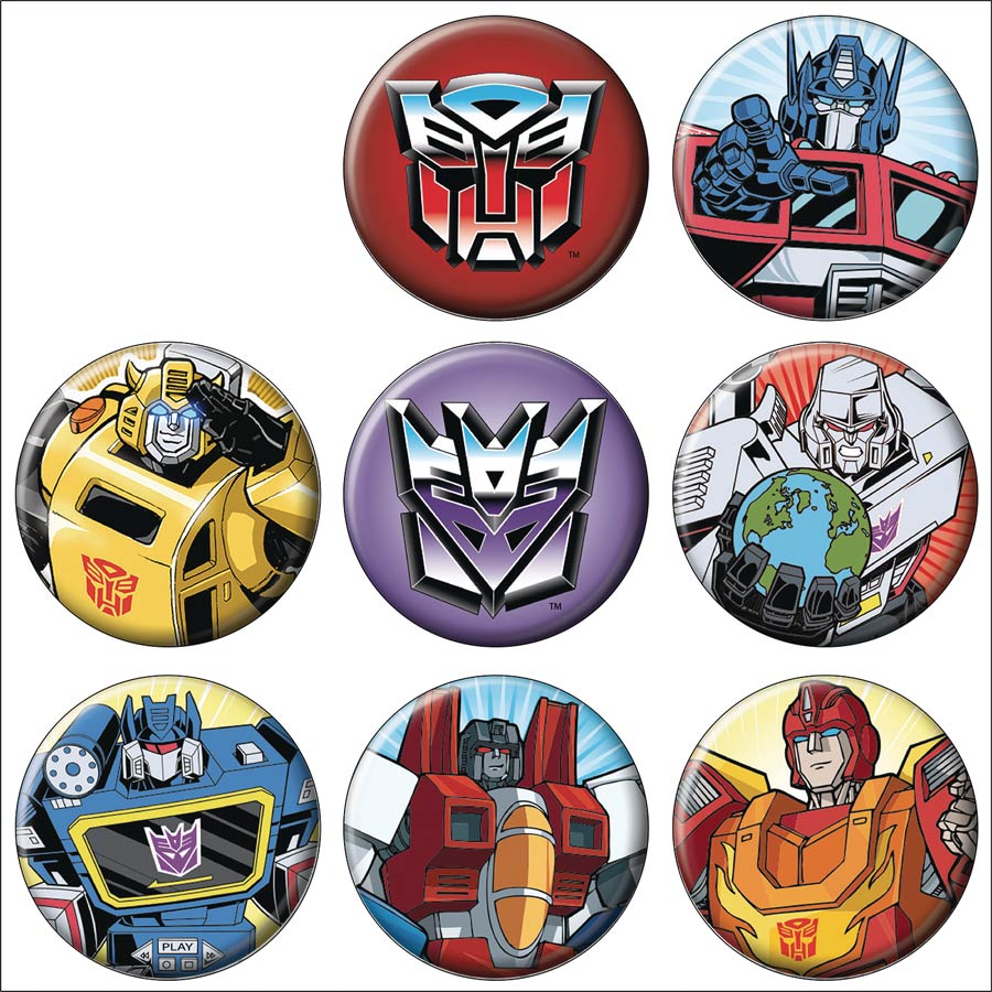 Transformers Button 144-Piece Assortment Display