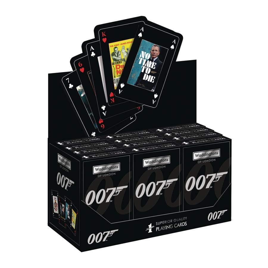 James Bond 007 Playing Cards 12-Piece Display