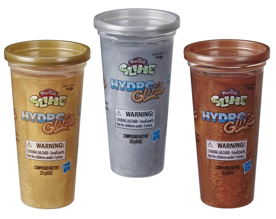 Play-Doh Hydroglitz Slime Single Can Assortment Case 202001