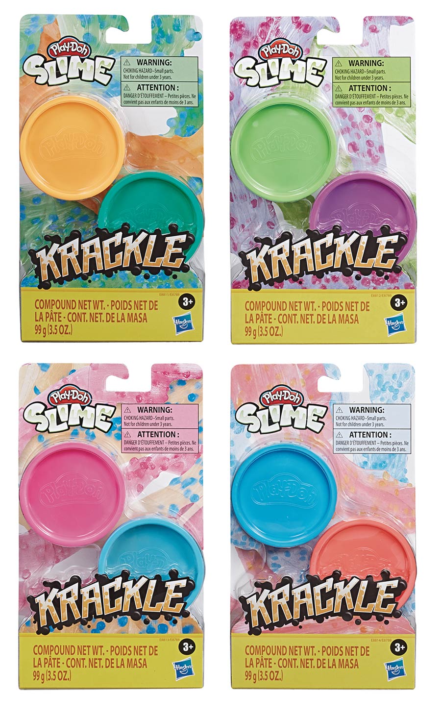 Play-Doh Krackle Slime Single Can Assortment Case 202001