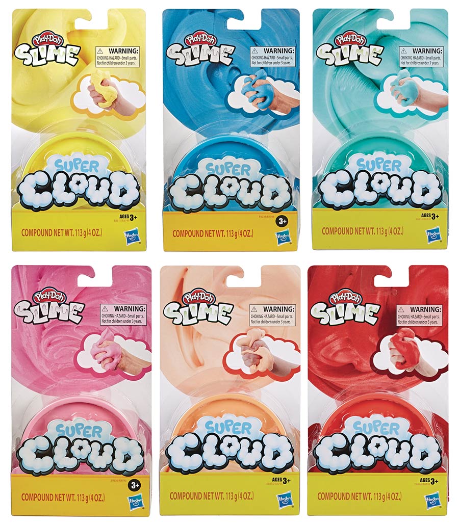 Play-Doh Super Cloud Slime Single Can Assortment Case 202001