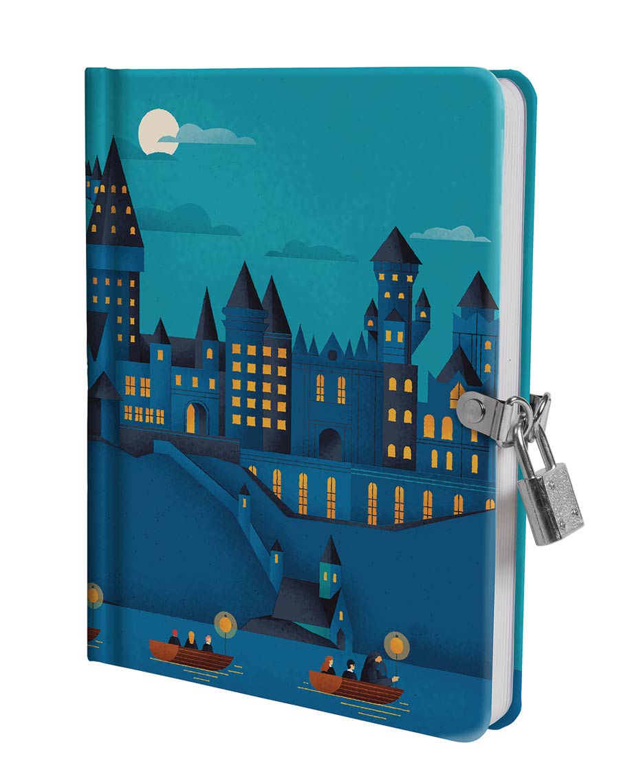 Harry Potter Lock & Key Diary - Hogwarts Castle At Night