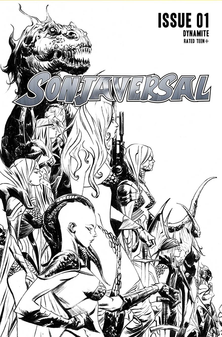 Sonjaversal #1 Cover N Incentive Jae Lee Black & White Cover