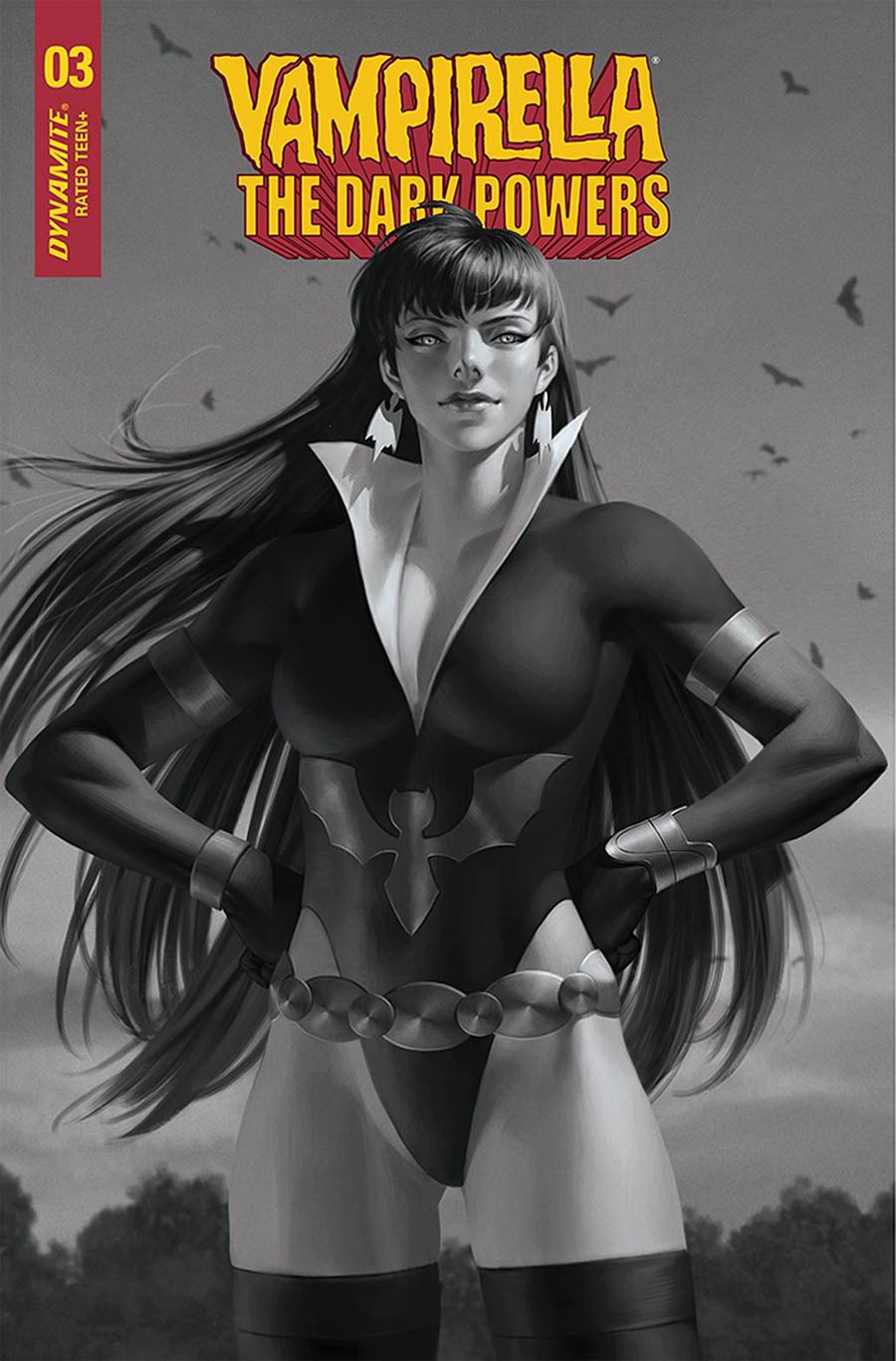 Vampirella The Dark Powers #3 Cover Q Incentive Junggeun Yoon Black & White Cover