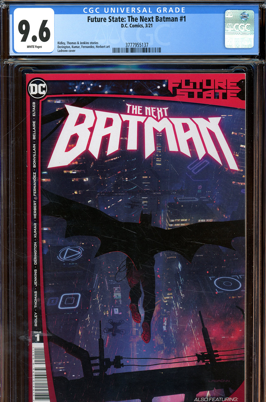 Future State The Next Batman #1 Cover E DF CGC Graded