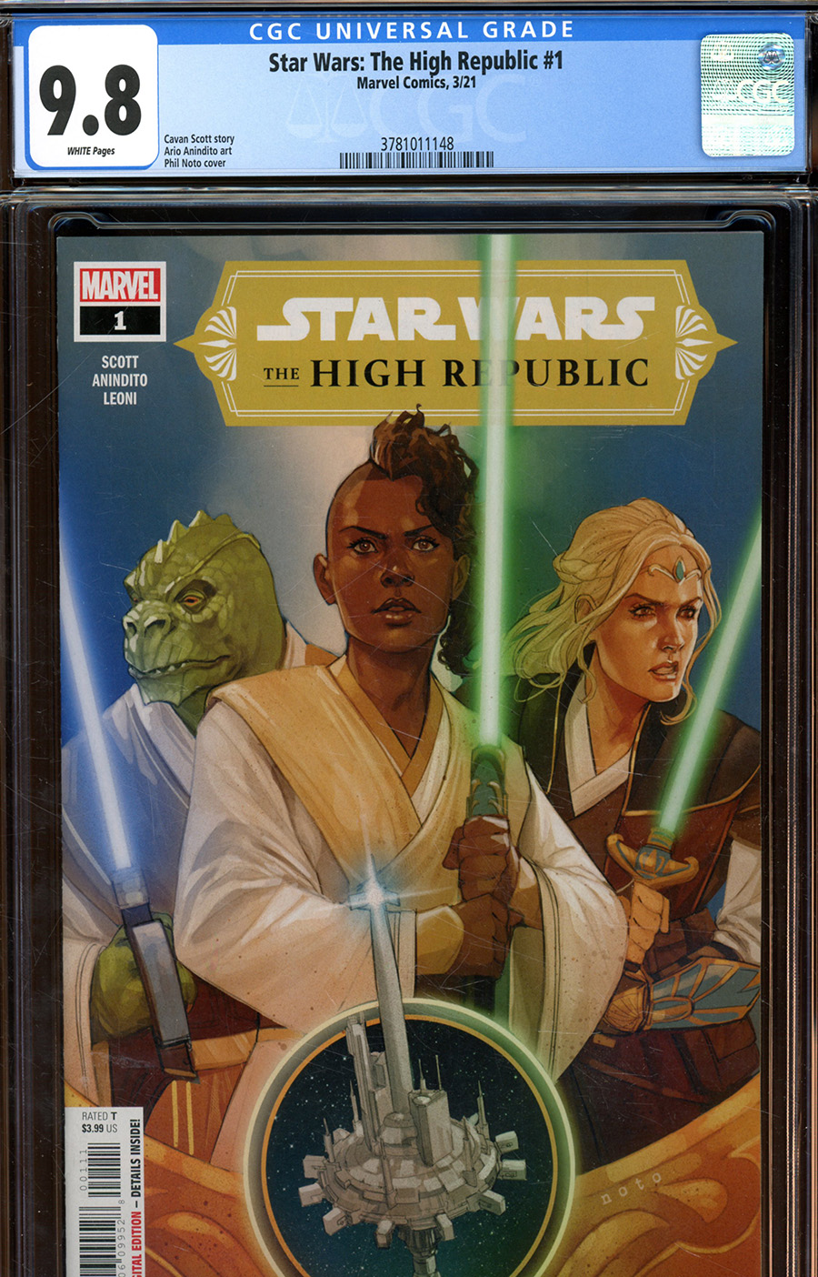 Star Wars The High Republic #1 Cover F DF CGC Graded
