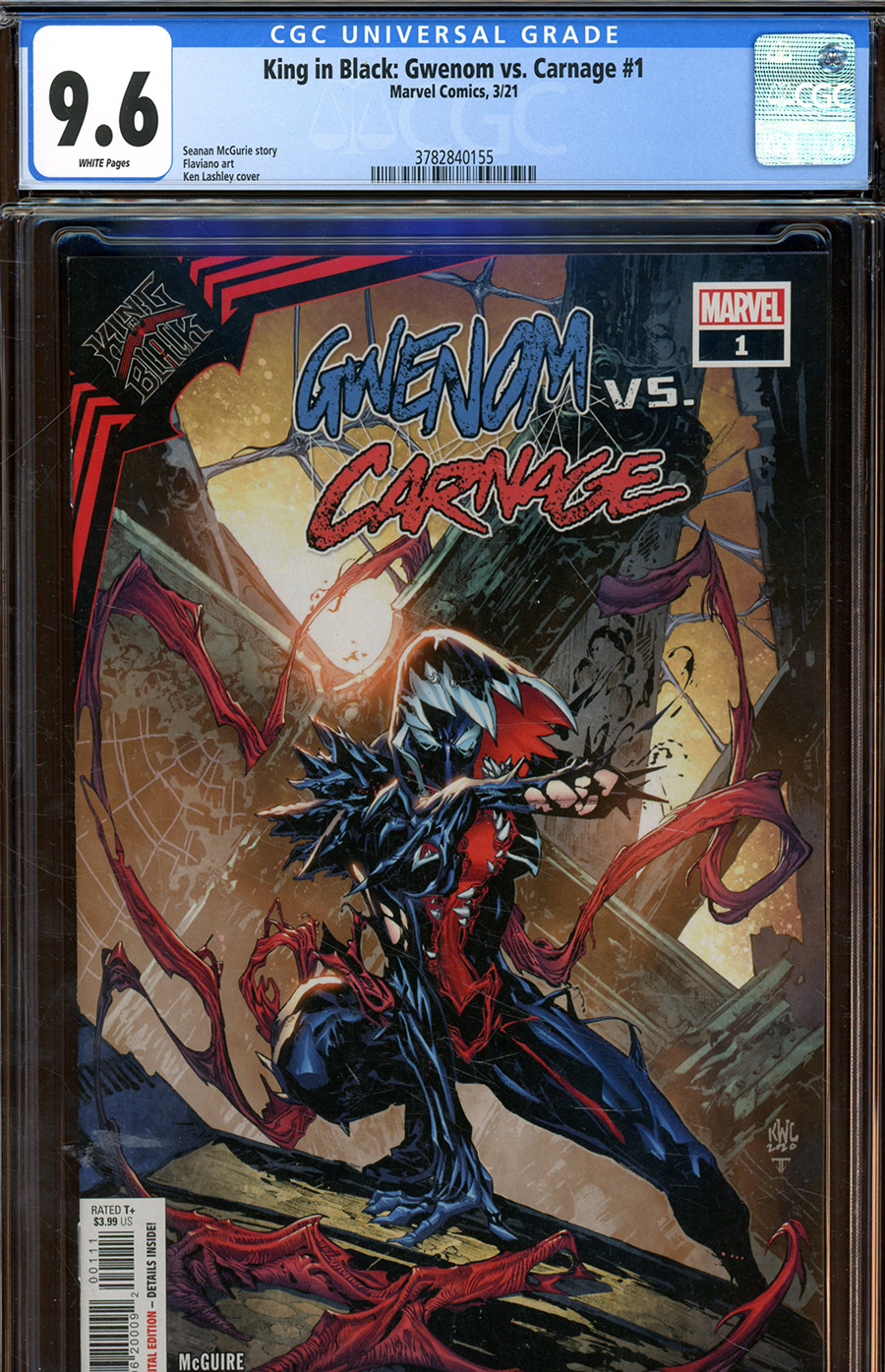 King In Black Gwenom vs Carnage #1 Cover E DF CGC Graded