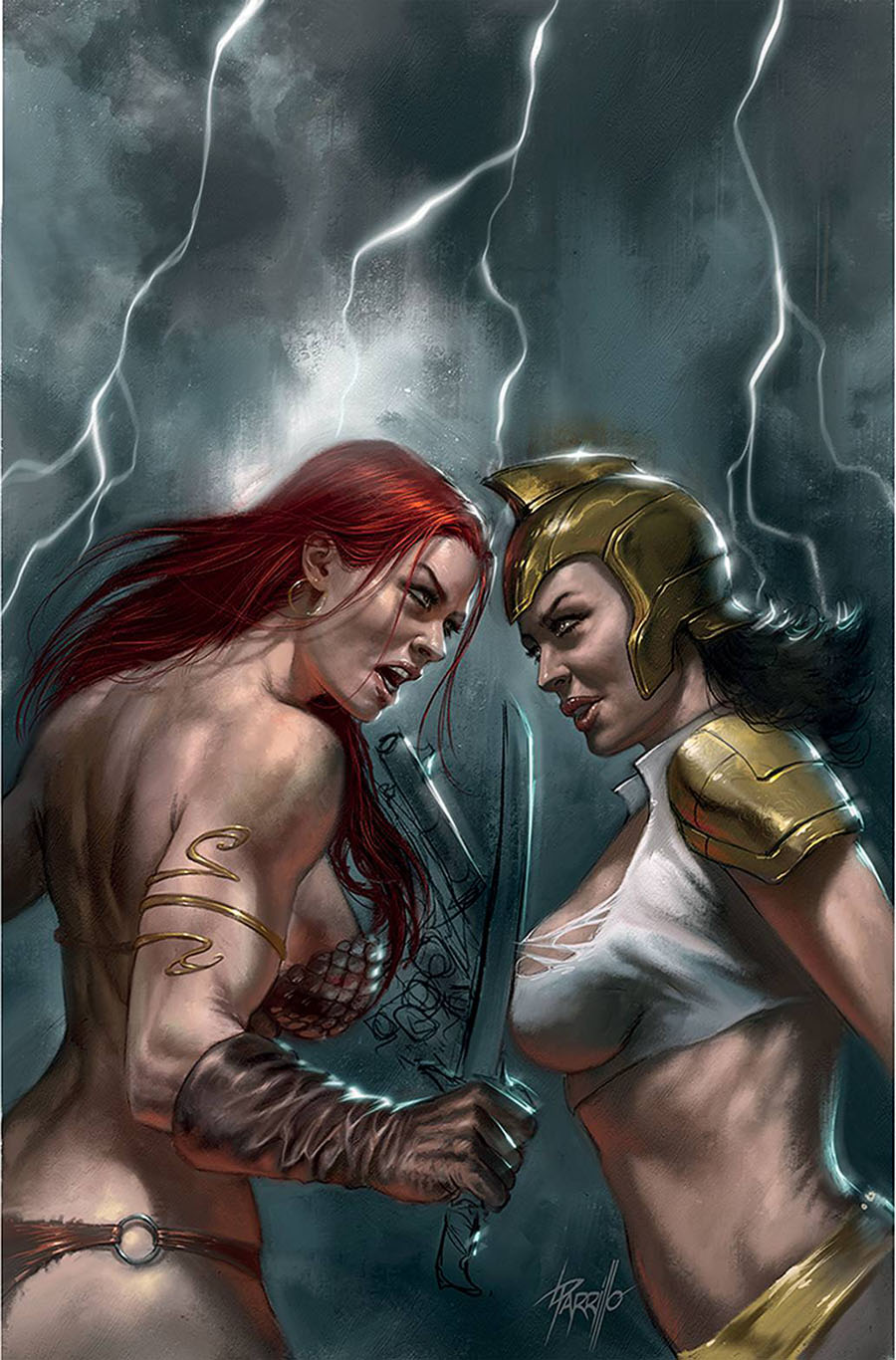 Red Sonja The Superpowers #2 Cover V Limited Edition Lucio Parrillo Virgin Cover