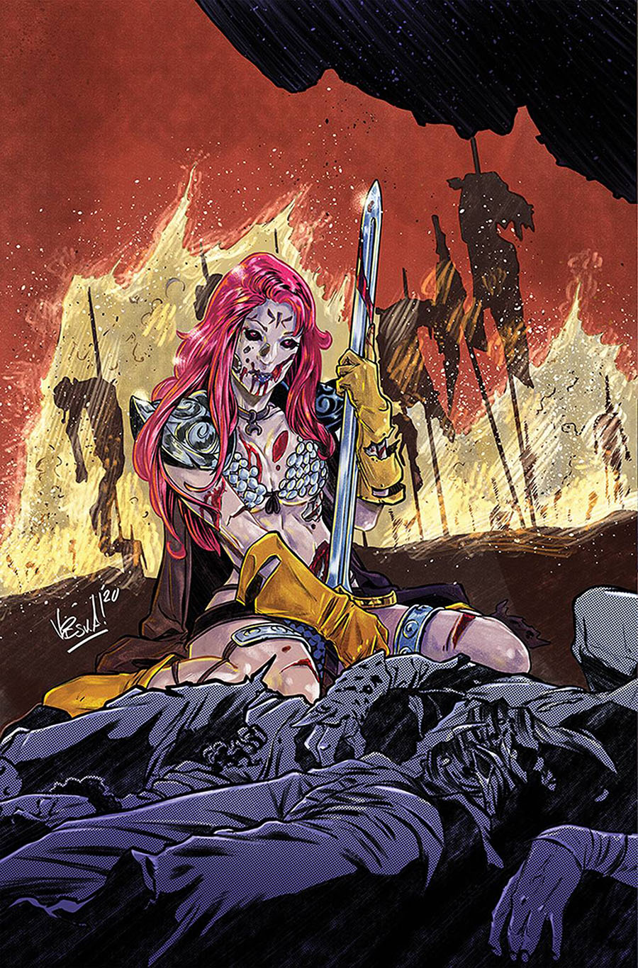 Red Sonja The Superpowers #2 Cover Y Limited Edition Vincenzo Federici Virgin Cover