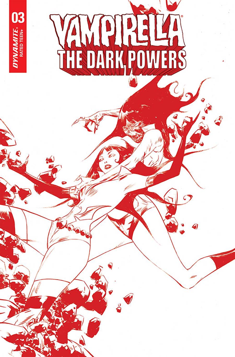 Vampirella The Dark Powers #3 Cover Z Ultra-Premium Limited Edition Jae Lee Crimson Red Line Art Cover