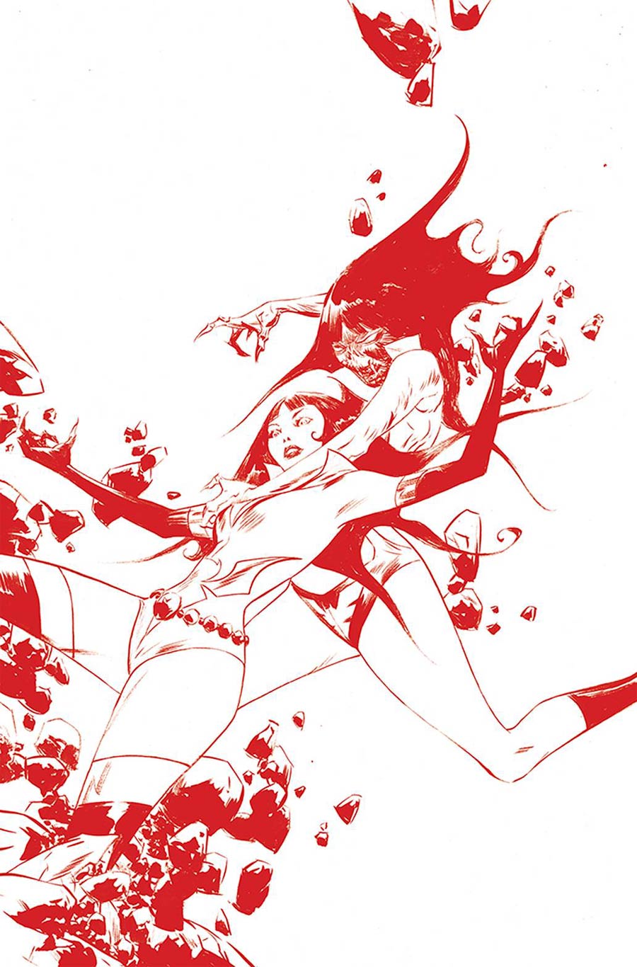 Vampirella The Dark Powers #3 Cover Z-A Ultra-Premium Limited Edition Jae Lee Crimson Red Line Art Virgin Cover