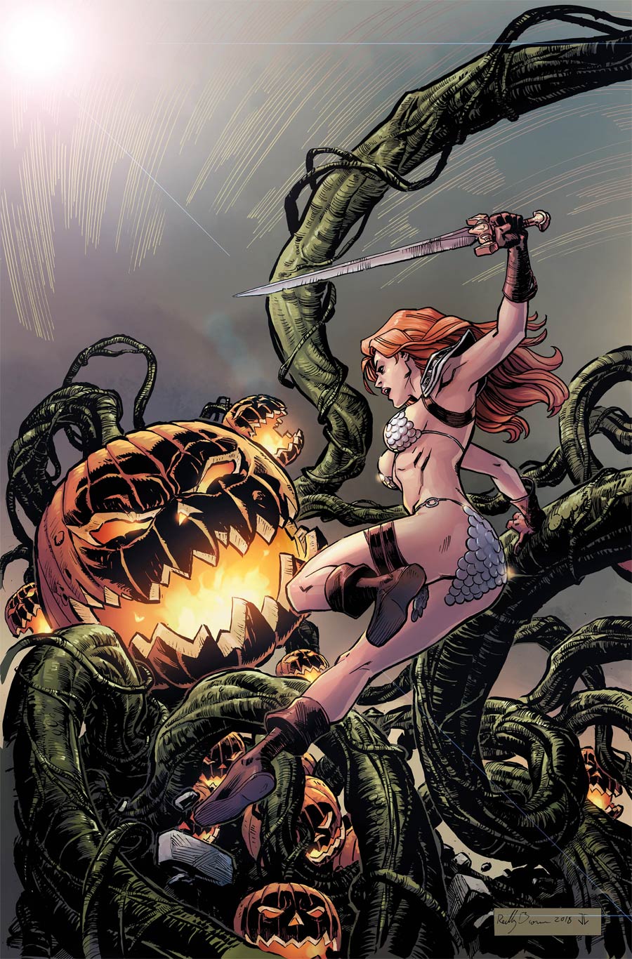 Red Sonja Halloween Special #1 (One Shot) B Limited Edition Metal Cover