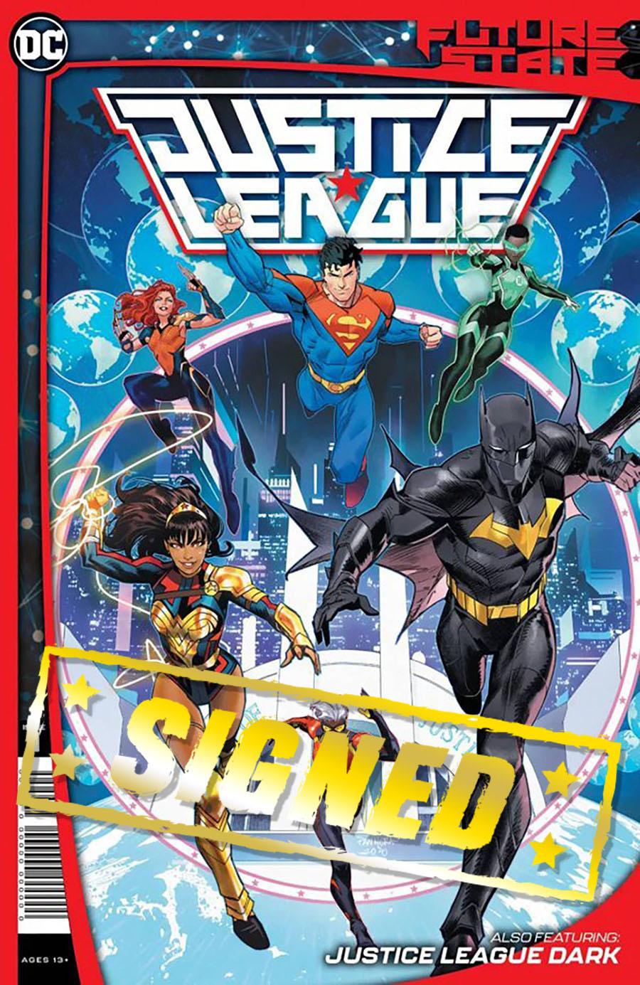 Future State Justice League #1 Cover E DF Signed By Joshua Williamson
