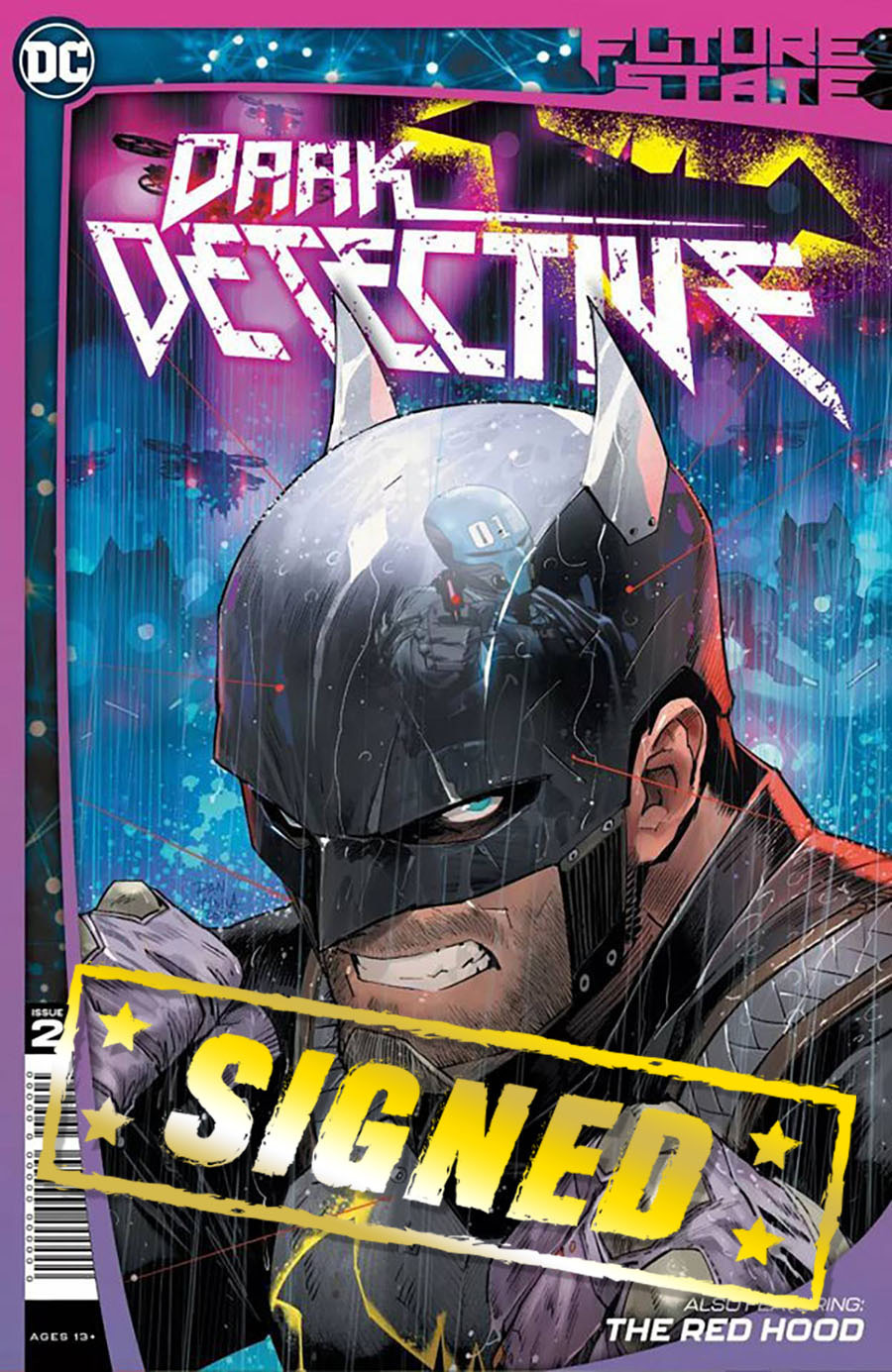 Future State Dark Detective #2 Cover C DF Signed By Joshua Williamson