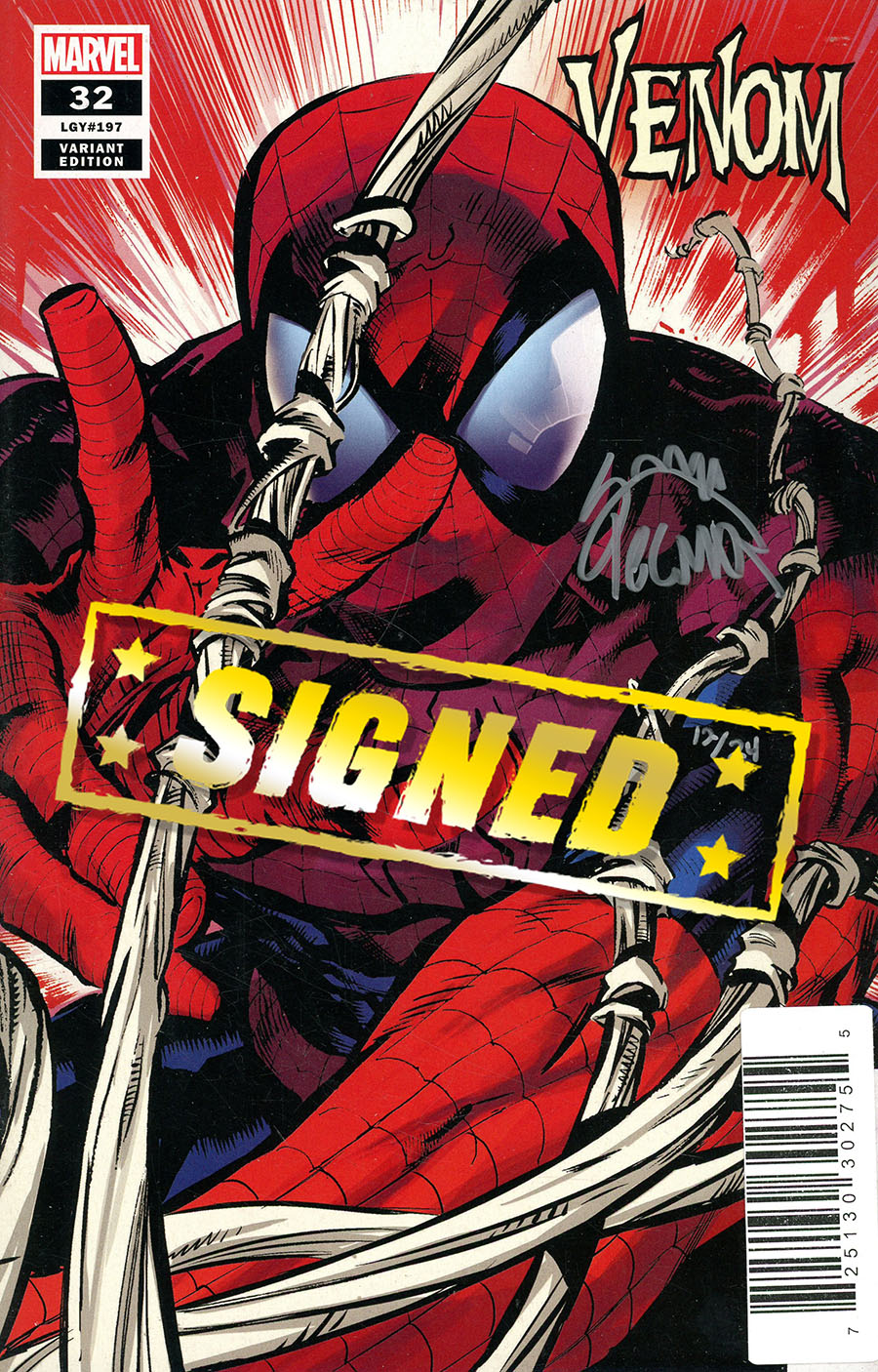 Venom Vol 4 #32 Cover G DF Signed By Ryan Stegman (King In Black Tie-In)