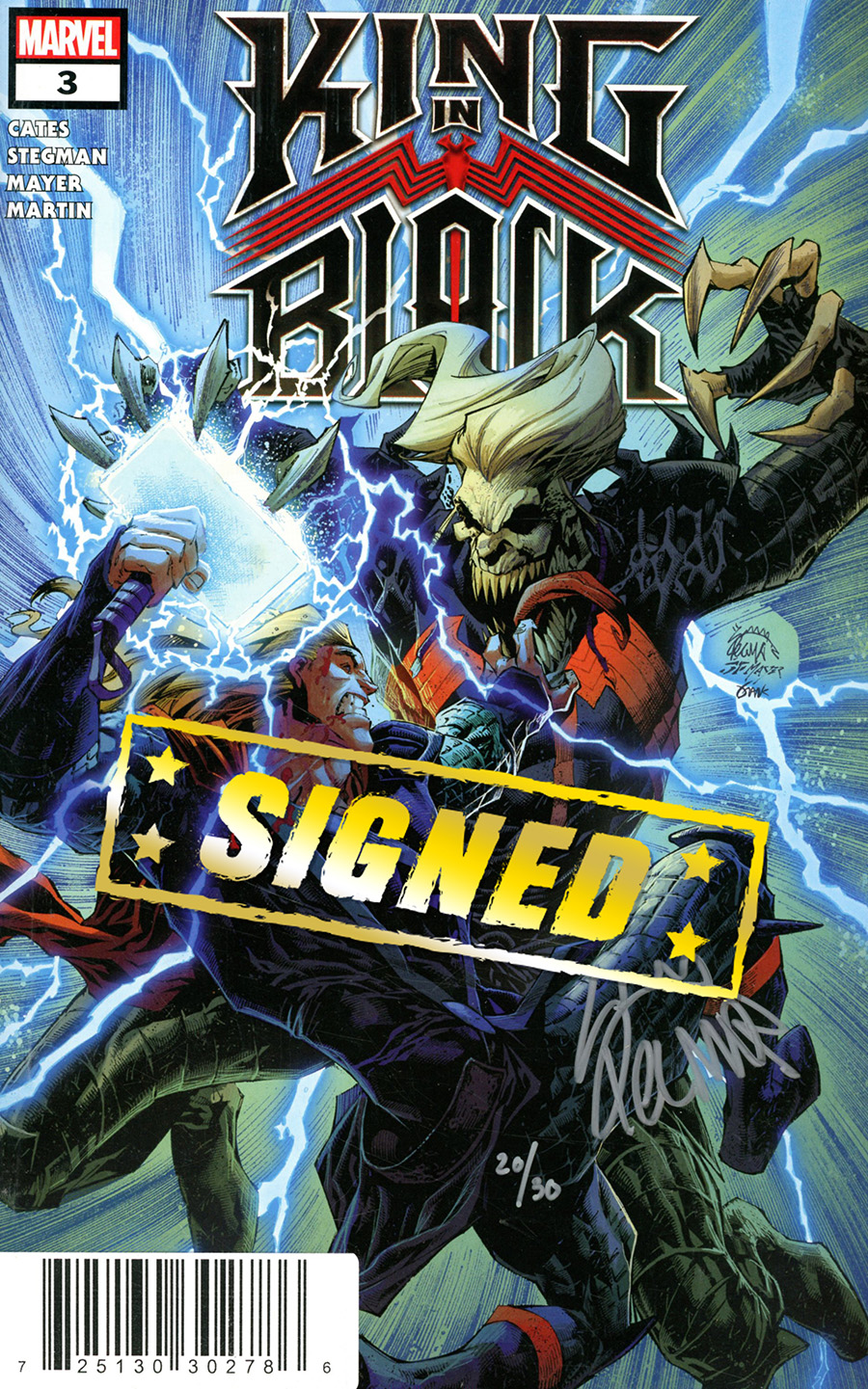 King In Black #3 Cover I DF Signed By Ryan Stegman