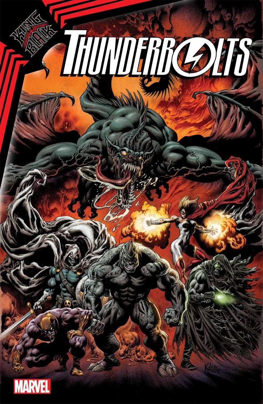 King In Black Thunderbolts #1 Cover D DF Signed By Matthew Rosenberg